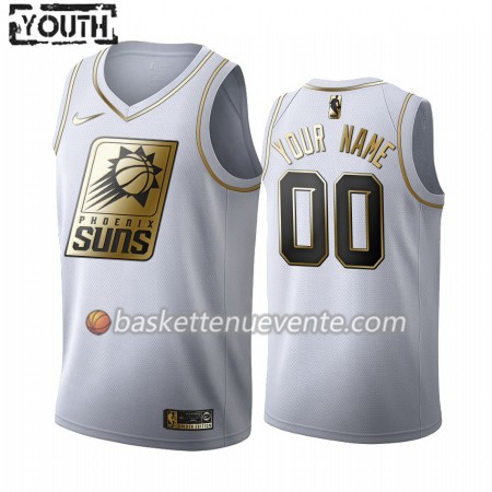 Maillot Basket Phoenix Suns Personnalisé 2019-20 Nike Blanc Golden Edition Swingman - Enfant